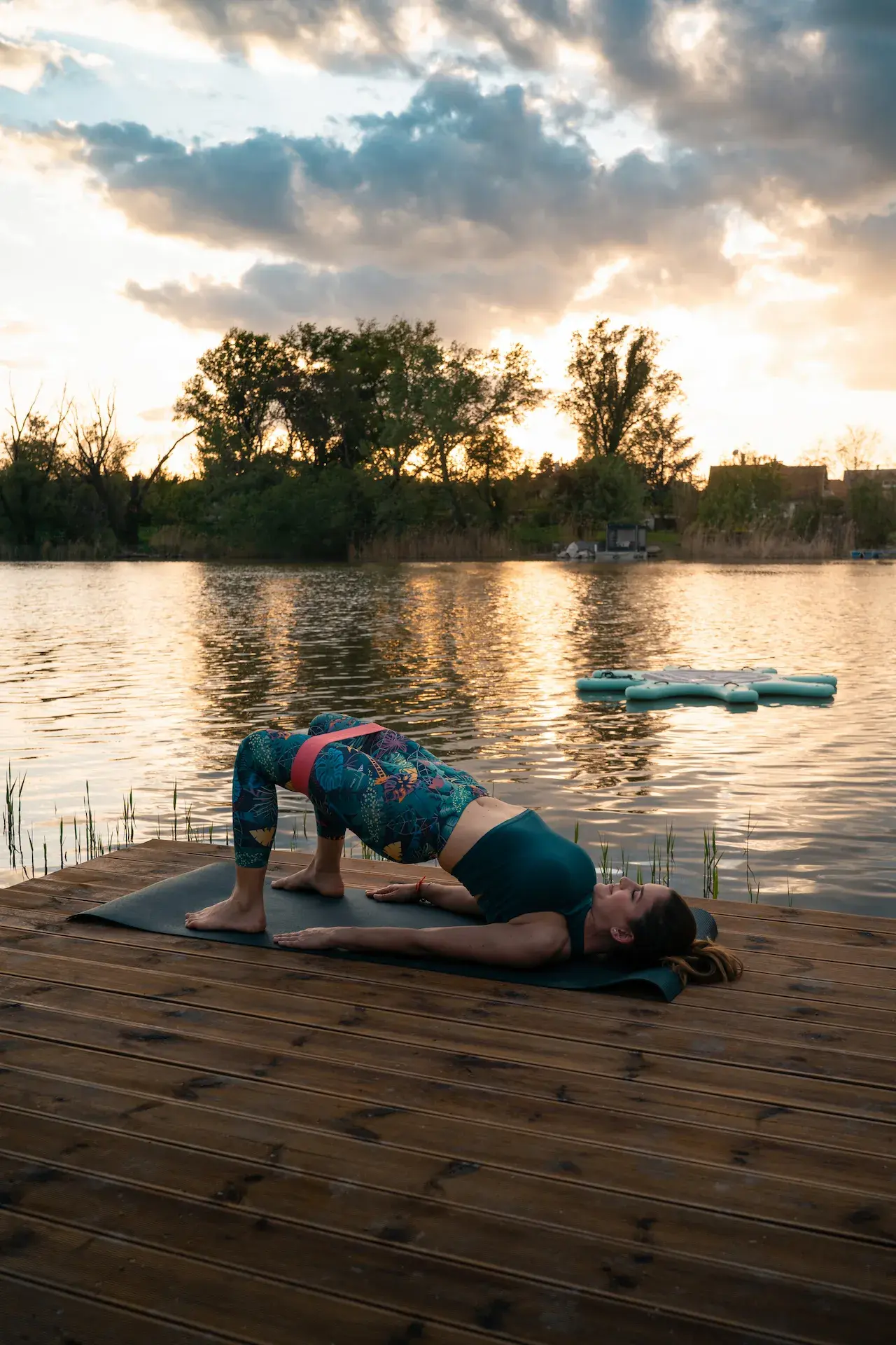 Pilates a stégen
